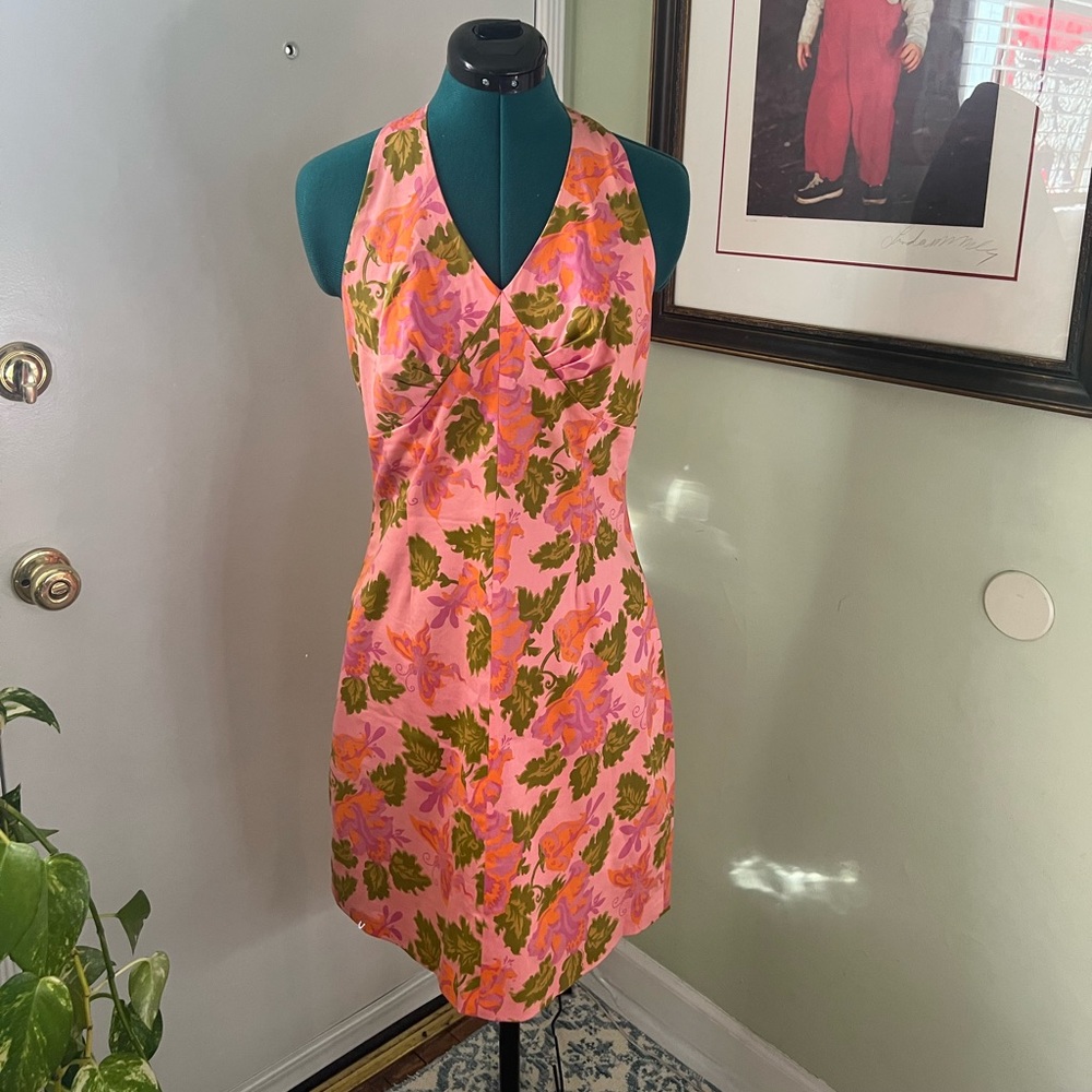 Floral Halter Dress
